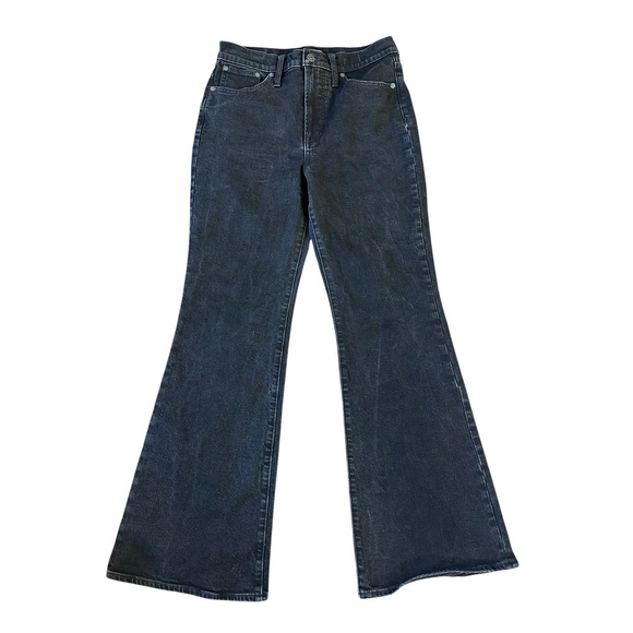 Madewell Jeans Womens Size 28 The Perfect Vintage Flare Jean Sherborn Wash Black - Picture 1 of 6